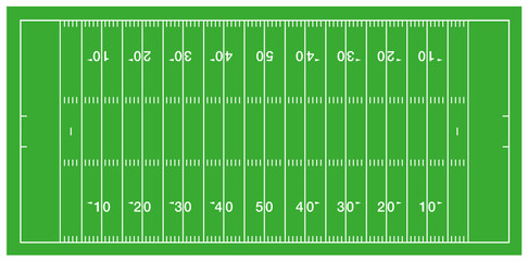 american football field vector illustration