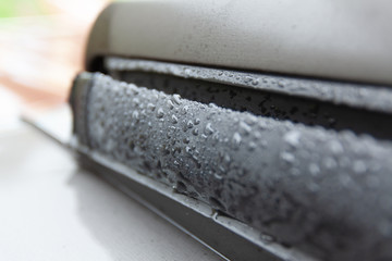 Summer rainy weather.