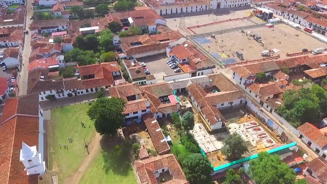White-walled town and Spanish-style clay tiles