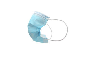 Surgical mask isolated on white
