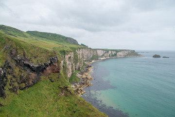 View of the rugged and vast Northern Irish coastline