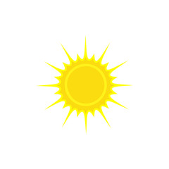 Summer Sun Icon Vector Logo