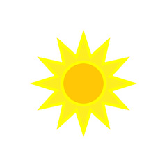 Summer Sun Icon Vector Logo
