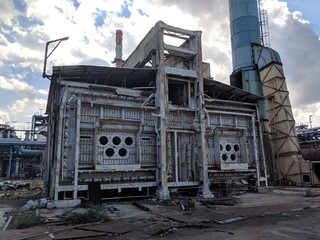 abandoned factory building