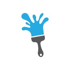 Paintbrush logo template vector icon