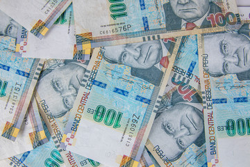 Peruvian money. Dinero peruano