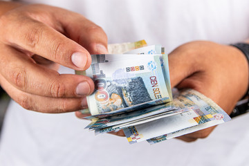 Peruvian money. Dinero peruano