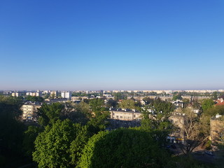 aerial view of the city