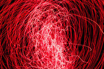 Abstract Red Background. Concept of Disorder and Disarray. Mental Instability. Copy Space for Chaos. Power and Movement.