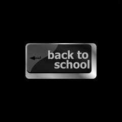 Back to school key on computer keyboard