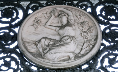 Architectural decoration of buildings at VDNH