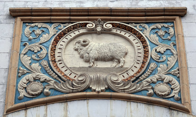 Architectural decoration of buildings at VDNH