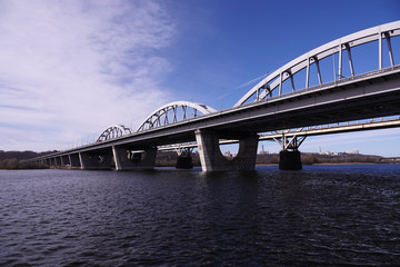Railway bridge in the city of Kiev