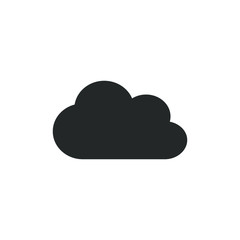 Cloud icon with outline style design