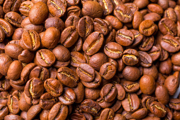 Roasted coffee beans