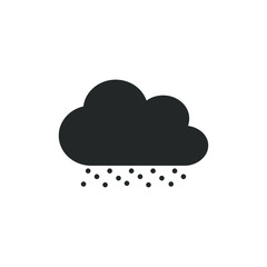 Weather icon,snow icon with cloud vector illustration