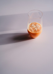 orange juice in glass
