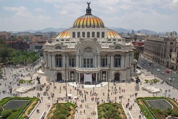 View from the top of the Mexican museum 