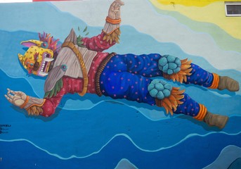Piñata in the sea