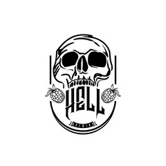 skull brewing concept