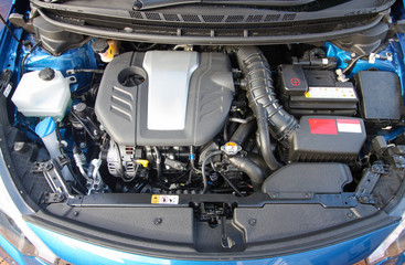 Modern turbocharged sports car engine