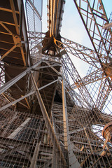 Close-up of the Eiffel Tower