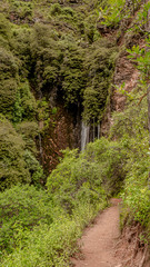 Poq poq waterfall in the sacred valley