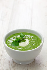 homemade watercress soup, british cuisine