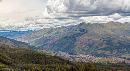 Andean landscape in the city of Cusco