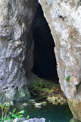 Fototapeta na wymiar Rakov skocjan, small natural arch, slovenia