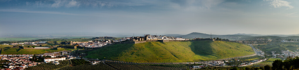 Wide panorama of Elvas, the Garrison border Town