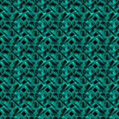 Stylish design with rotating circles and light blue rectangles from dark stripes.