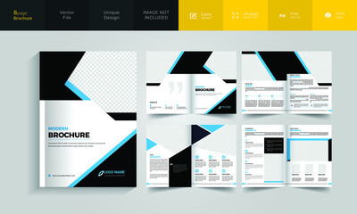 8 pages A4 Size Corporate Business Brochure