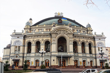 Fototapeta premium Opera and Ballet Theater of Ukraine in Kiev
