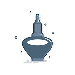 Cosmetic container. Body care hygiene. Blank package bottle. Plastic cosmetic jar product. Beauty product package. Body lotion drop. Oil, lotion, shampoo. Treatment mockup design. Outline object