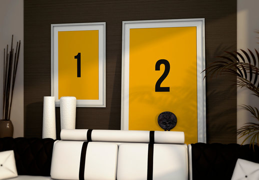 Indoor House Frame Mockup