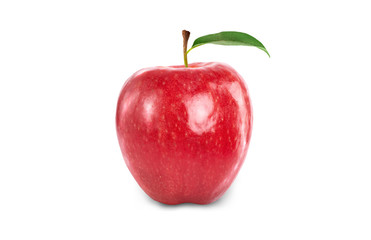 red apple isolated on white