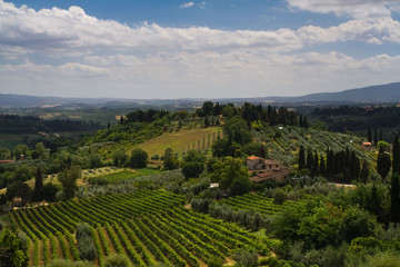 Fototapeta na wymiar Krajobraz Toskanii - Włochy