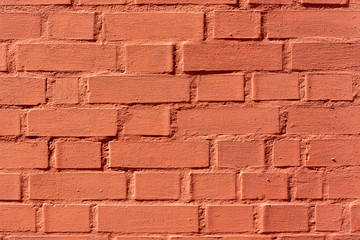 Background of red brick wall