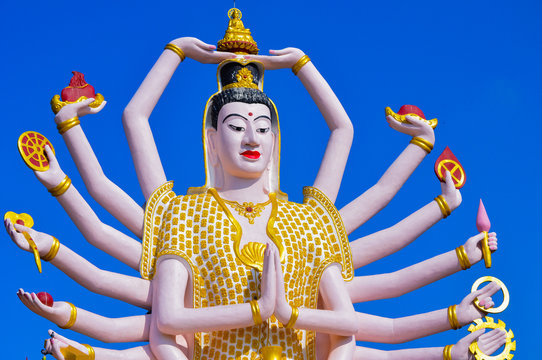 Asia temple in thailand big buda hinduism shiva