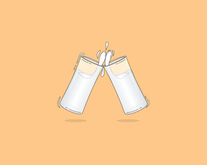 Two Clinked Glasses Of Turkish Raki Which Is An Alcoholic Drink