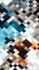 Abstract Colorful Geometrical Artwork,Abstract Graphical Art Background Texture,Modern Conceptual Art,Synthwave Aesthetic Poster Print,3D Rendering