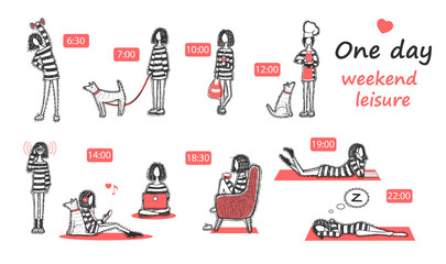 Leisure at home weekend.