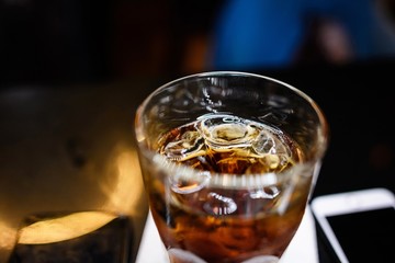 glass of beer on the table