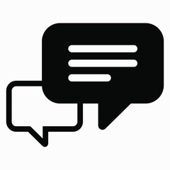 New message icon isolated minimal single flat linear icon for application and info-graphic. Commercial line vector icon for websites and mobile minimalistic flat design.