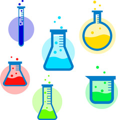 vector illustration of laboratory equipment