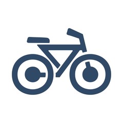 Bicycle icon in flat style. Bike symbol.
