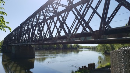 railway bridge over the river