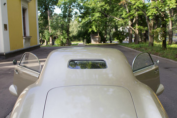 rare classic car near the residence