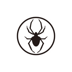 Spider vector icon illustration sign